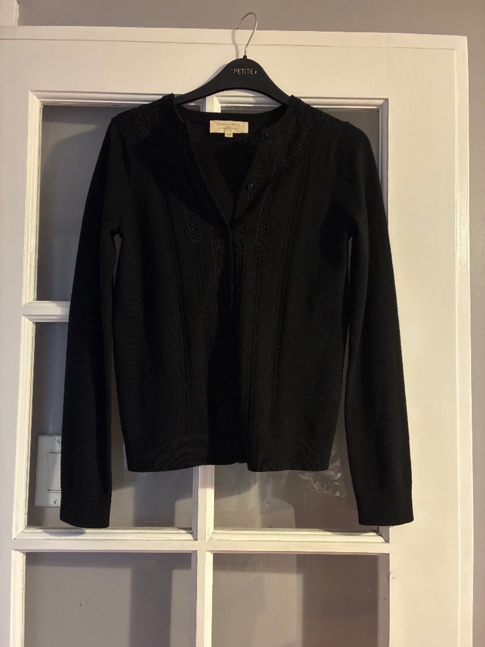 Sezane Black Cardigan